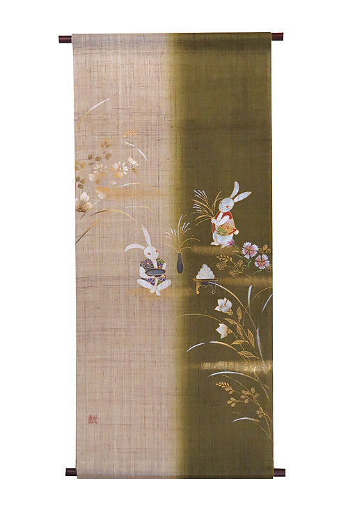 Modern Japanese Tapestry (Preparing for Moon Viewing) otukimishitaku
