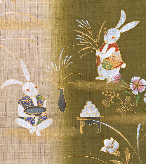 Modern Japanese Tapestry (Preparing for Moon Viewing) otukimishitaku