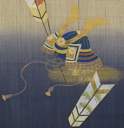 和風モダンタペストリー(矢羽兜)端午の節句