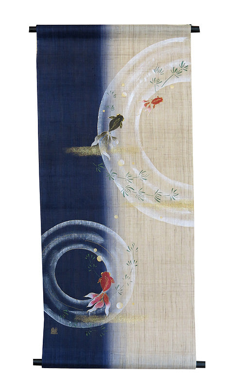 Japanese-style modern tapestry (playful goldfish) tawamur kingyo