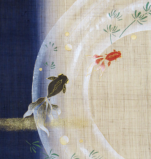 和風モダンタペストリー(戯れ金魚)