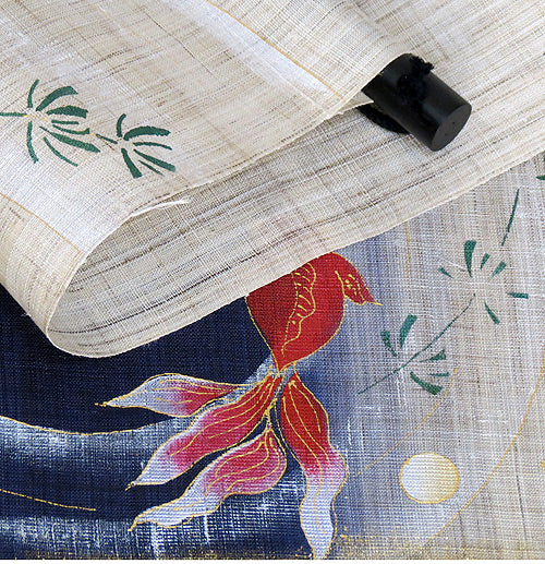 和風モダンタペストリー(戯れ金魚)