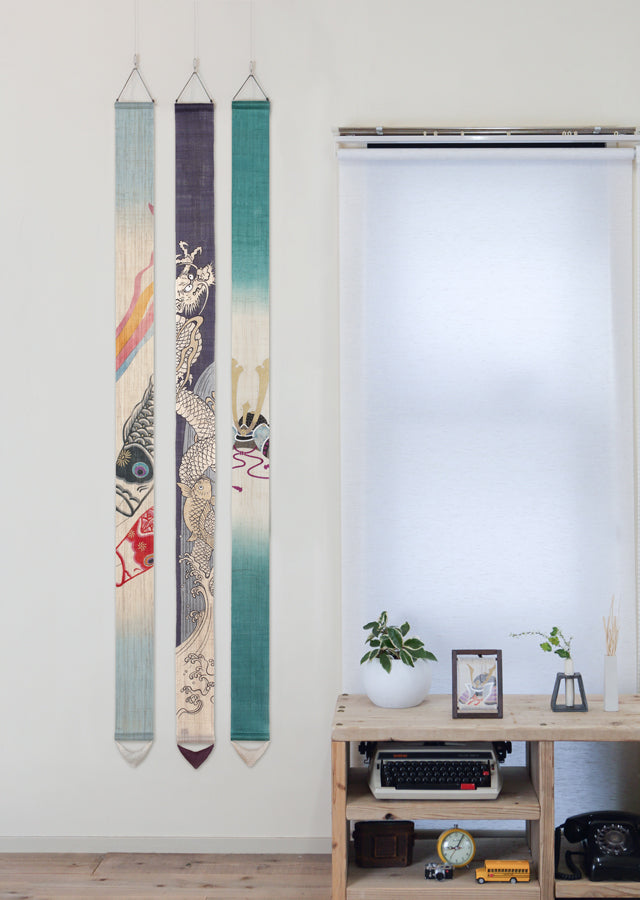 細タペストリー(登竜門)子供の日