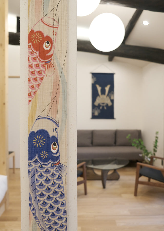 細タペストリー(ひごいとこごい)端午の節句