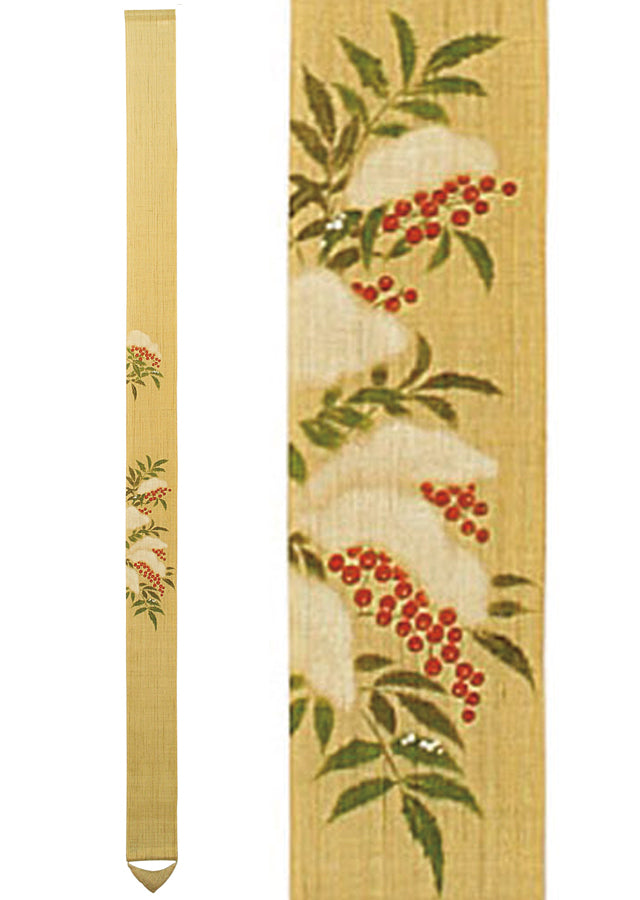 細タペストリー(白雪南天)