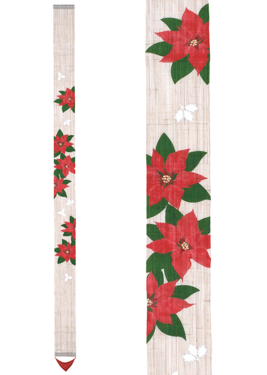 Thin tapestry (poinsettia)