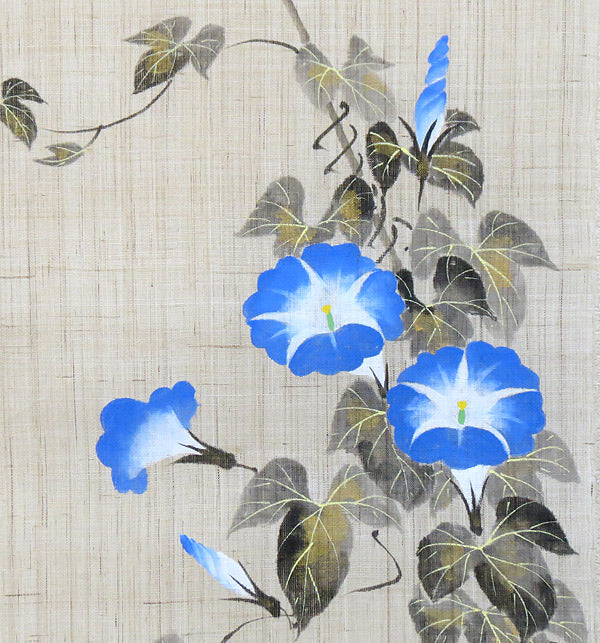 麻のれん(朝顔夕顔図)