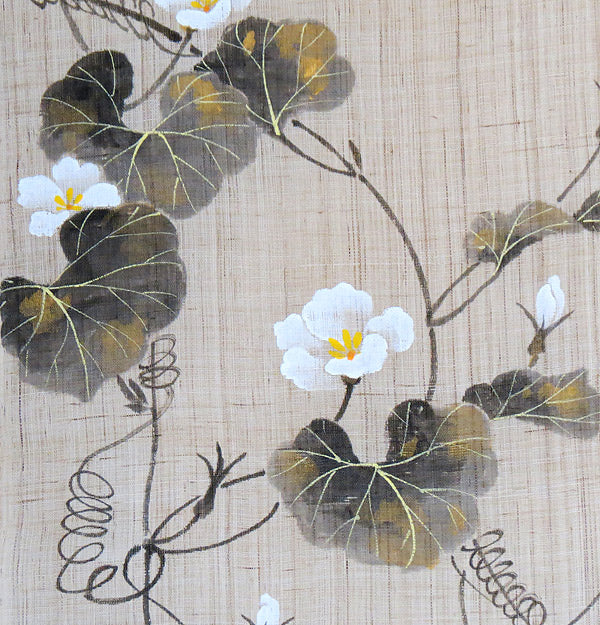 麻のれん(朝顔夕顔図)