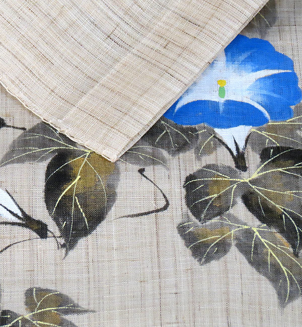 麻のれん(朝顔夕顔図)