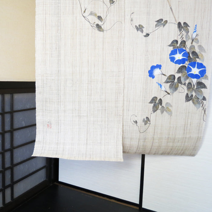 麻のれん(朝顔夕顔図)