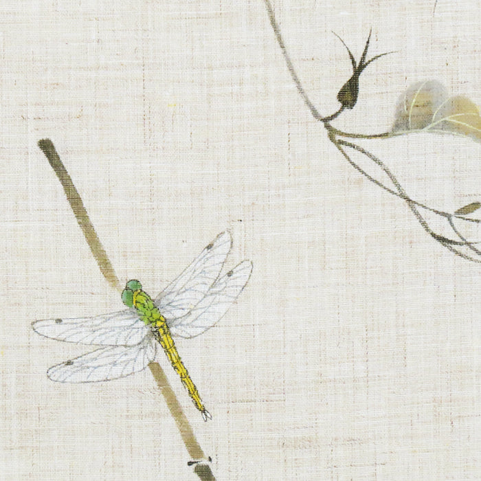 手描きタペストリー(朝顔夕顔図)