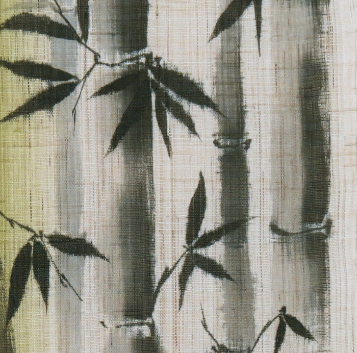 和風モダンタペストリー(竹林)濡れ描き友禅W約44×H130cm