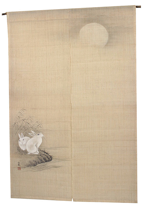 麻のれん (月にうさぎ)/ 藤澤松蹊/受注制作40日間