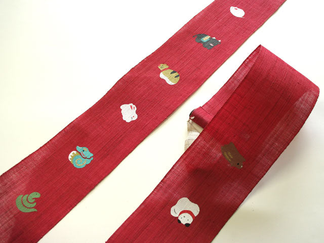 細タペストリー(十二支)