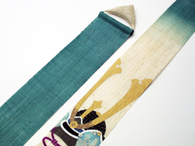 細タペストリー(かぶと)子供の日