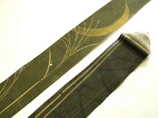 細タペストリー(月夜のすすき)