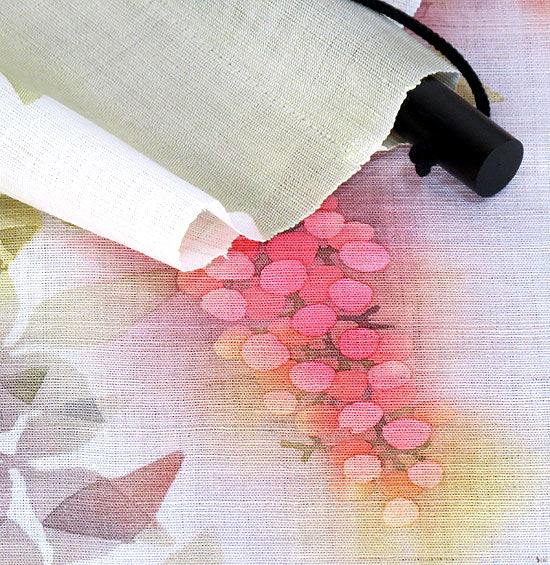 和風モダンタペストリー(南天)