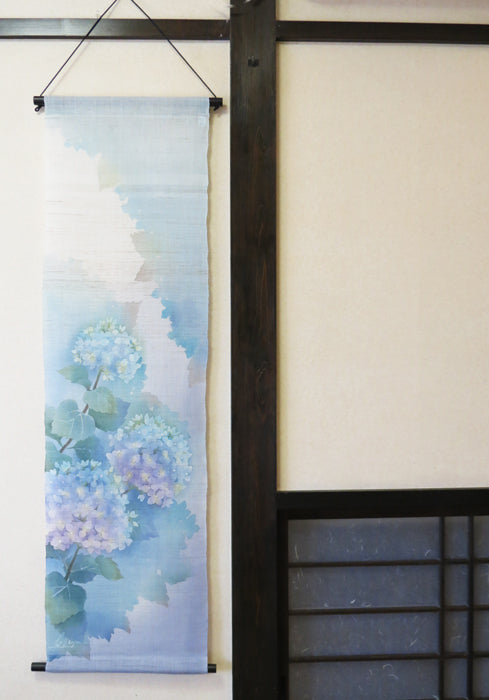Japanese Modern Tapestry (Blue Hydrangea)