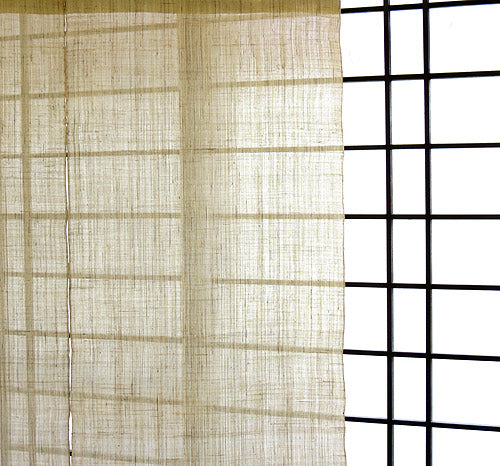 【サイズオーダー】無地 麻のれん(生成り)/ ※「お問い合わせフォーム」より注文必須