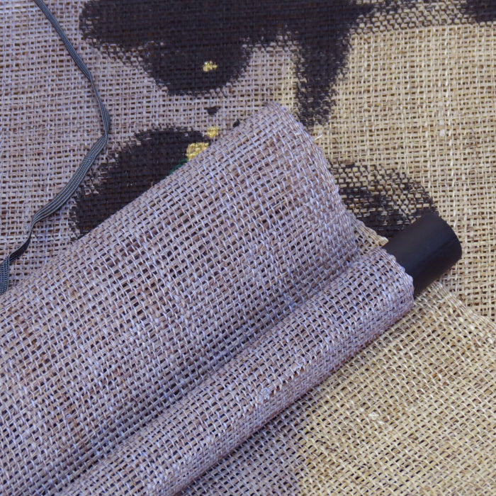 和風モダンタペストリー(半月紫夢)掛け軸型