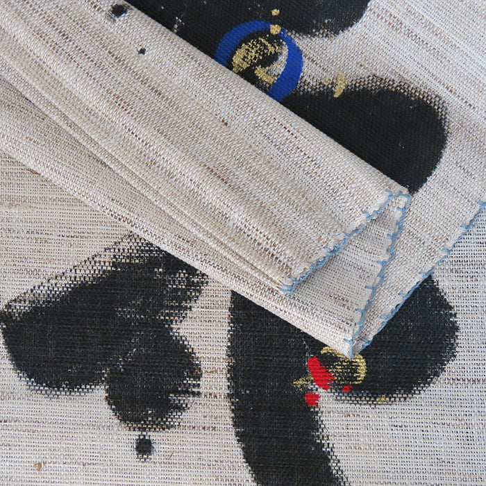 Hemp Curtain (Snow, Moon, Flowers) / setugekka/Kosho
