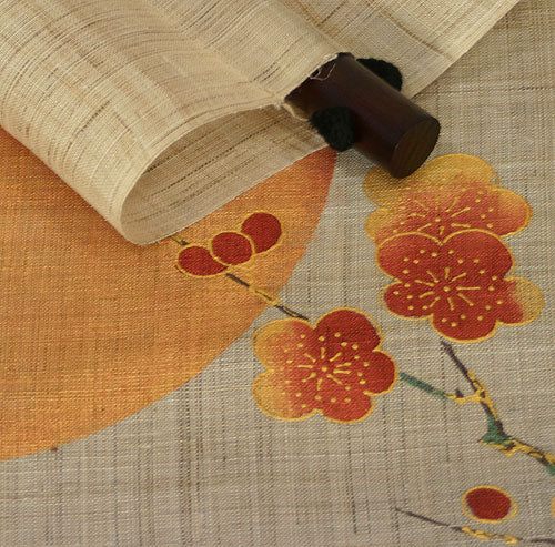 和風モダンタペストリー(夫婦鶴紺藍)