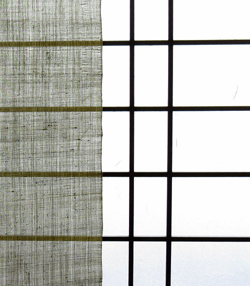 【サイズオーダー】無地 麻のれん(松葉色)/ ※「お問い合わせフォーム」より注文必須