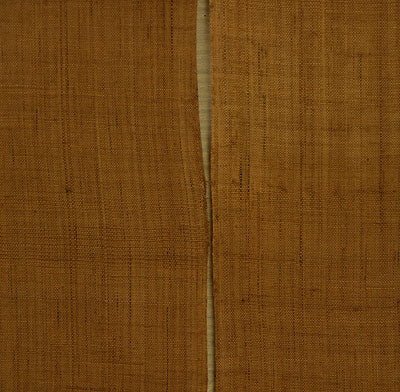 無地 麻 のれん(丁子色)