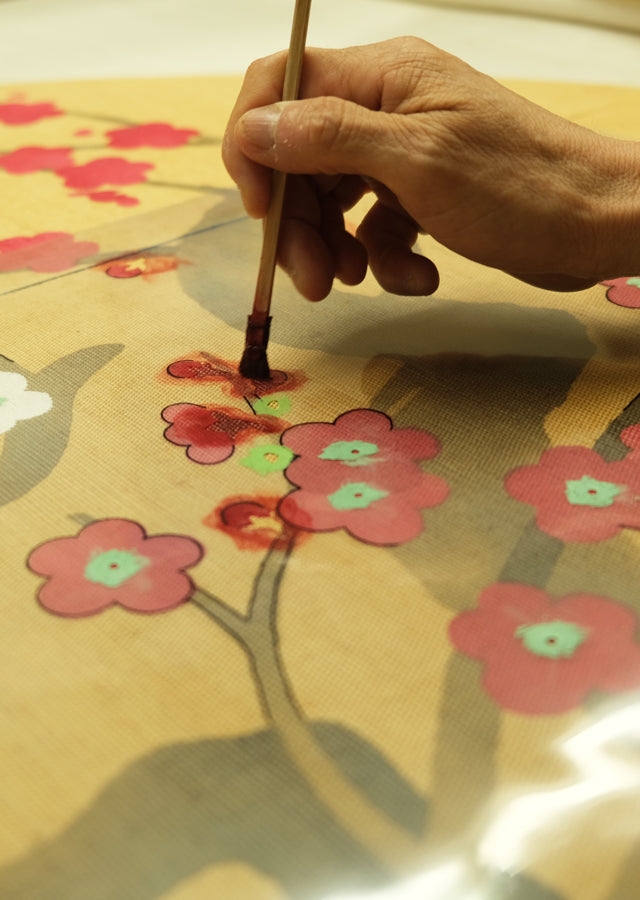 Hemp Noren (Plum of moon) engetu no ume