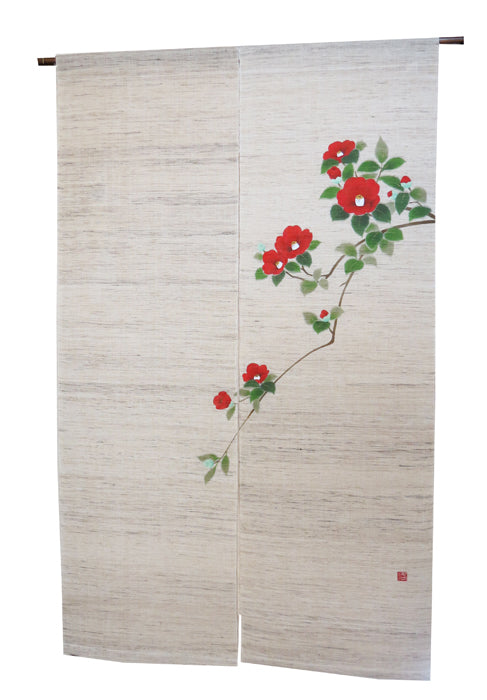 Hemp curtain (camellia bush)