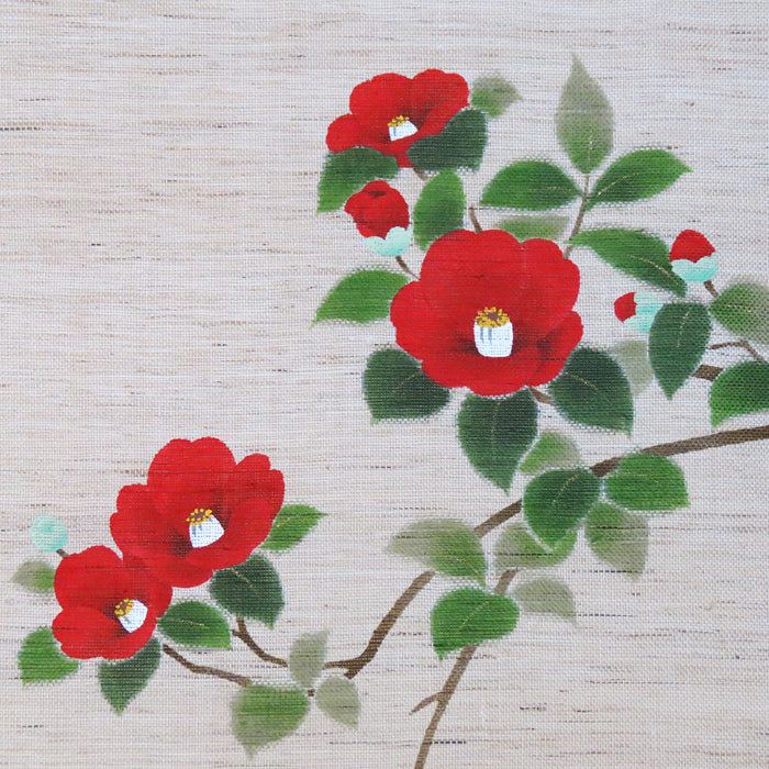 Hemp curtain (camellia bush)