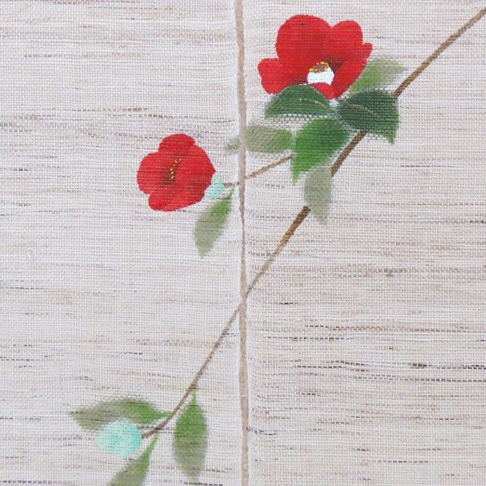 Hemp curtain (camellia bush)
