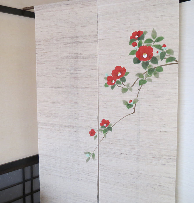 Hemp curtain (camellia bush)