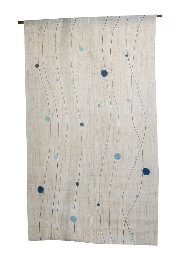 麻のれん(ふわり藍)