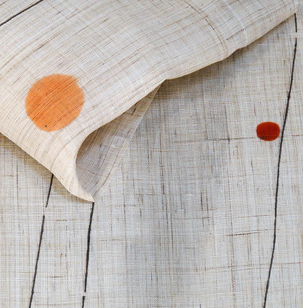 麻のれん(ふわり橙)