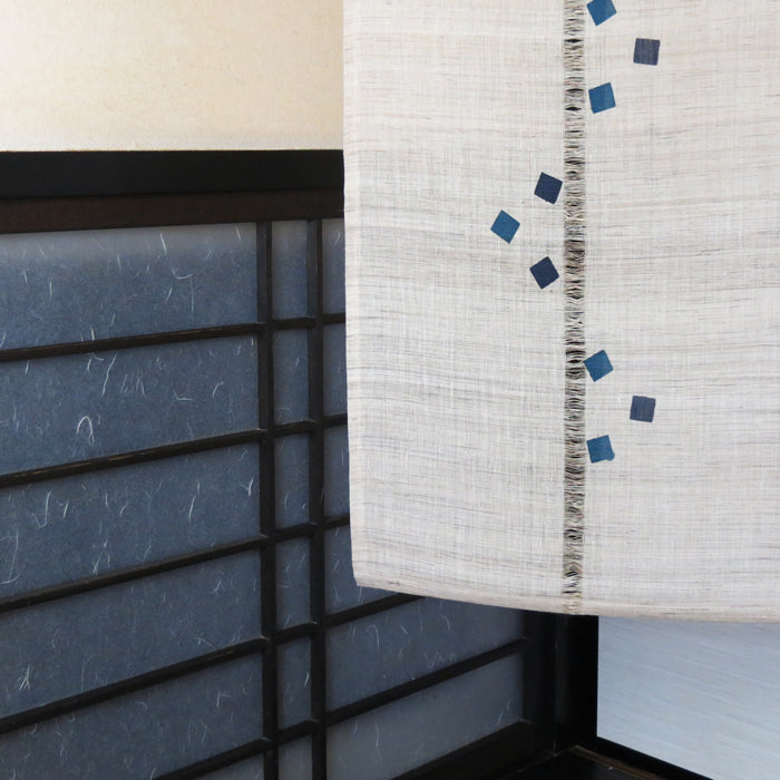麻のれん(ジクザグ藍)
