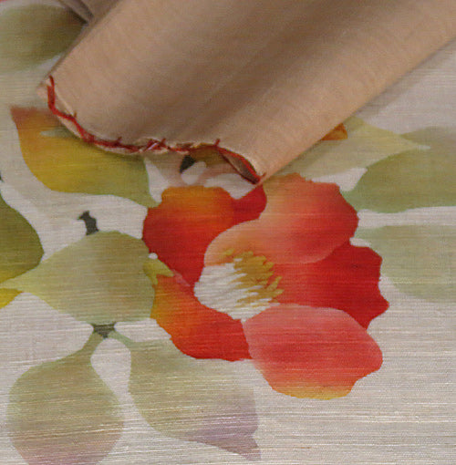 麻のれん (紅椿)/ かさ音工房