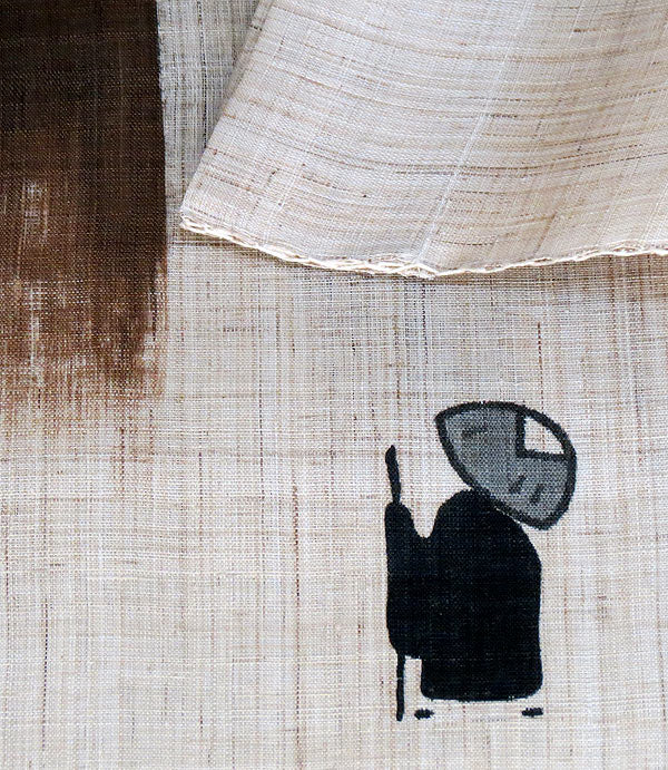麻のれん(万丈) W80×H140cm(サイズオーダー品)