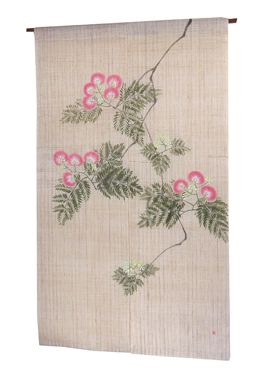 Hemp noren (Albizia julibrissin) kanki no hana