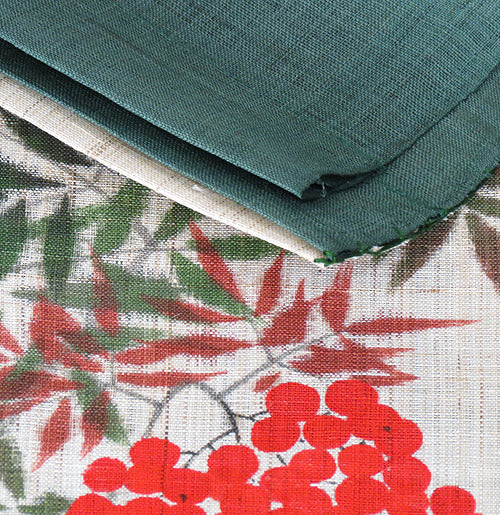 麻のれん(紅南天)