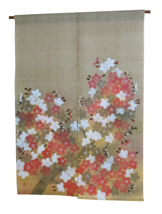 Hemp noren (Evening) yoi sakura