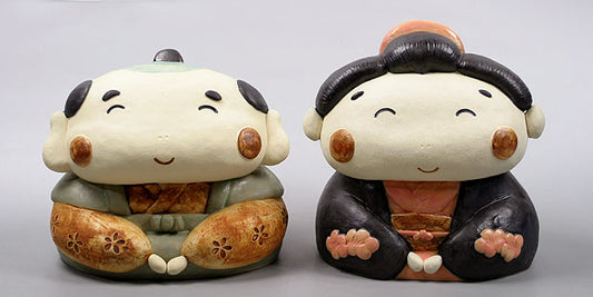 Ceramic doll (Smiling Otafuku Fukusuke)