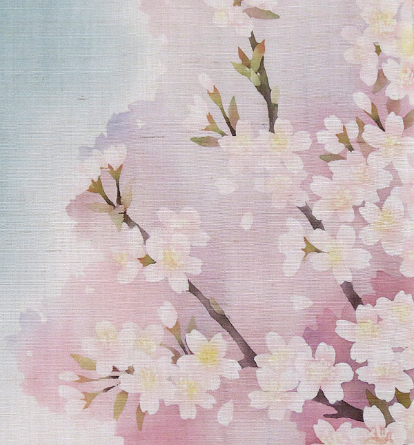 麻のれん (桜吹雪)/ かさ音工房 / 受注制作