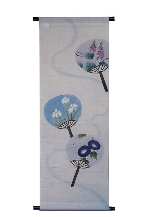 Japanese modern tapestry (flower fan) made to order