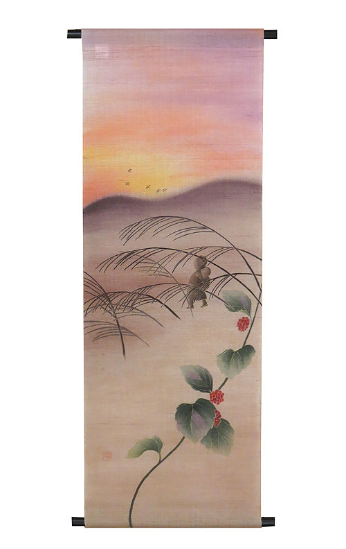 Japanese-style modern tapestry (red dragonfly) akatonbo /made to order