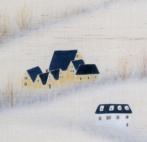 和風モダンタペストリー(白い朝)受注制作