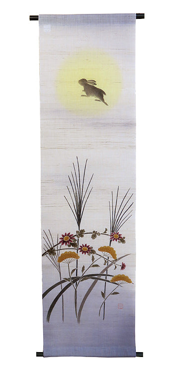 Japanese modern tapestry (Moonlit night rabbit)tukiyo no usagi / made to order