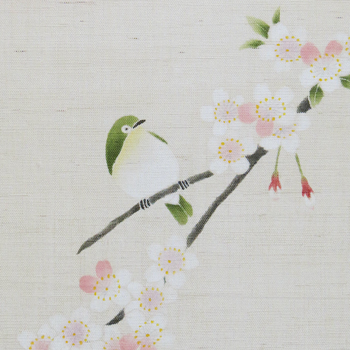 和風モダンタペストリー(花の宿)桜/メジロ