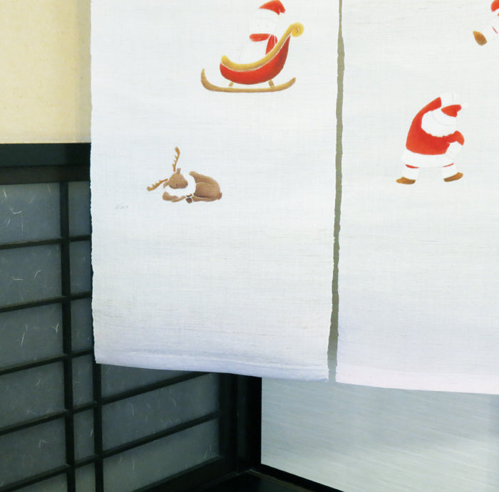 麻のれん (サンタのクリスマス)/ 尾崎尚子 受注制作