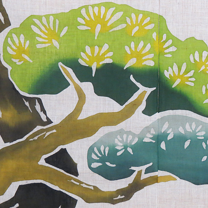 Batik linen noren (pine)matsu